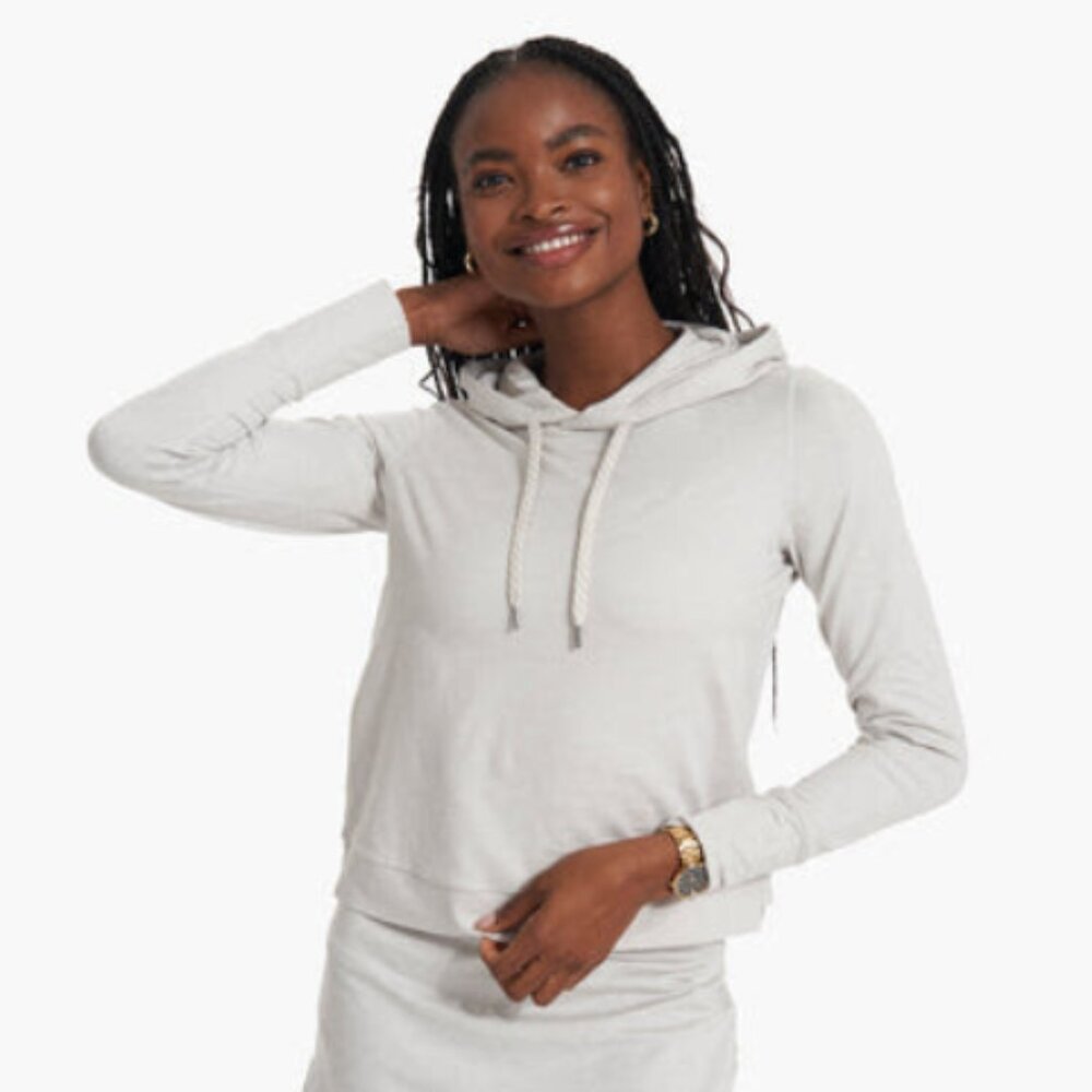 Vuori Halo Essential Hoodie (Salt Heather | S)
